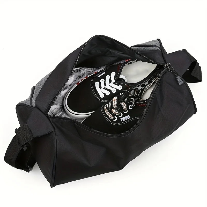 Fashionable Nylon Crossbody Bag for Men with Stylish Letter Design Outdoor Travel Shoulder Pack