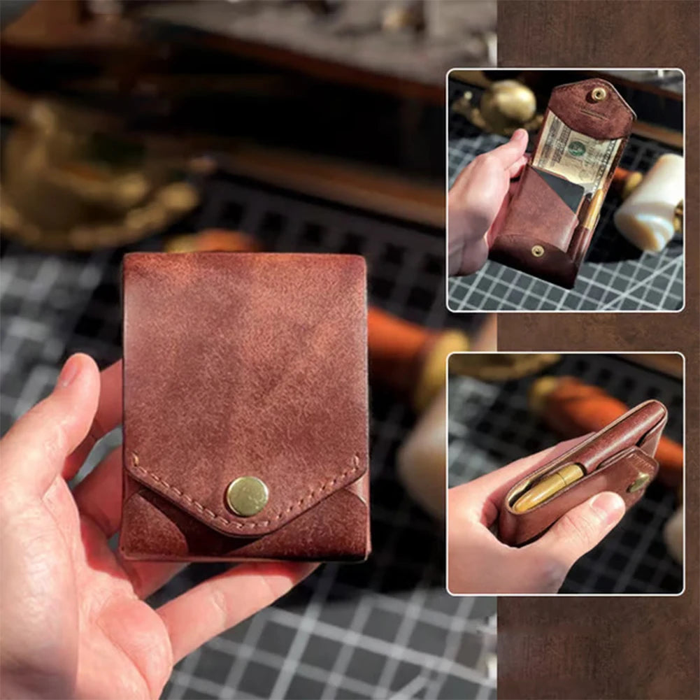 Money Wallet Bi-Fold Portable Wallet with Money Pocket Slim Minimalist Wallet Slim Card Holder for Graduation Gift and Daily Use