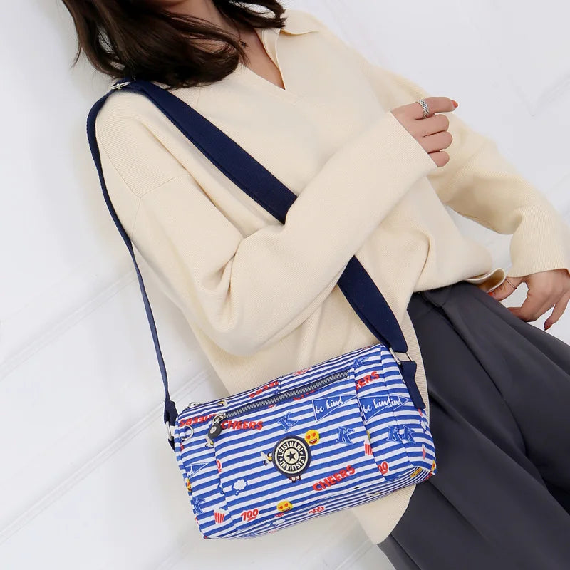 Fashion Crossbody Bags for Women Designer New Waterproof Shoulder Bag Nylon Cloth Female HandBag Casual Travel Messenger Bag