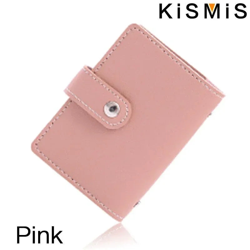 Slim Minimalist PU Leather Card Holder - 26 Card Slots Organizer Wallet, Compact and Stylish Accessory for Men and Women