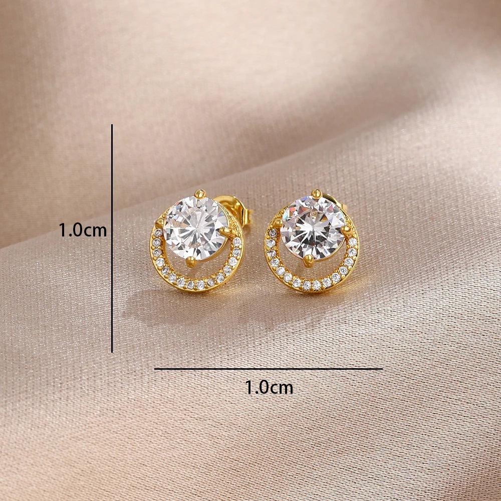 925 Sterling Silver Zircon Stud Earrings Multistyle Earrings For Women Hypoallergenic Elegant Gift For Daily Wear