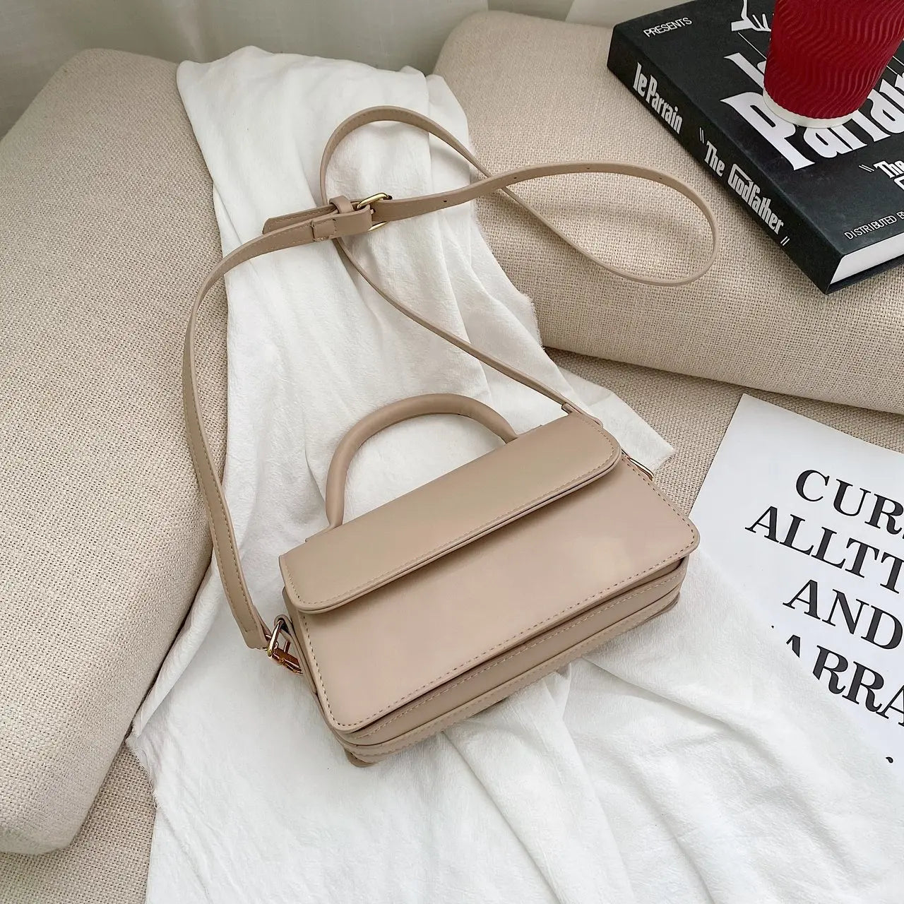 Luxury Brand Crossbody Bags for Women Fashion Design Underarm 2026 Woman Shoulder Bag Female Handbag and Purses Solid Color