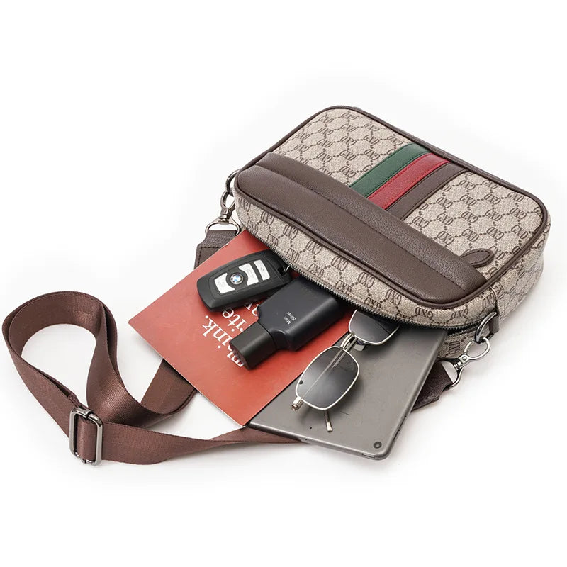 Designer Crossbody Bag for Men Bags New Luxury Leather Casual Man Messenger Bag Fashion Male Bag Sling Pack Shoulder Bags