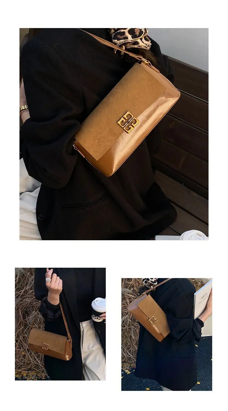 2026 New Luxury Women's Armpit Bag Premium Leather Crossbody Shoulder Bag Elegant & Versatile Designer Handbag for Daily & Party