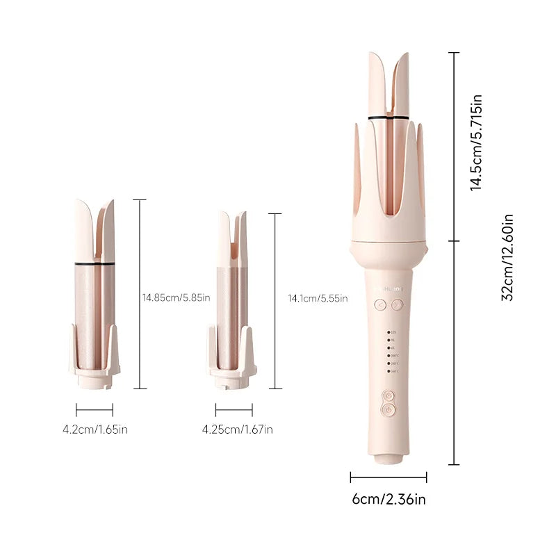 Automatic Hair Curler Negative Ion Ceramic Curling Iron - 40mm Large Wave Perm for Home Use, Lazy Person Electric Curling Wand