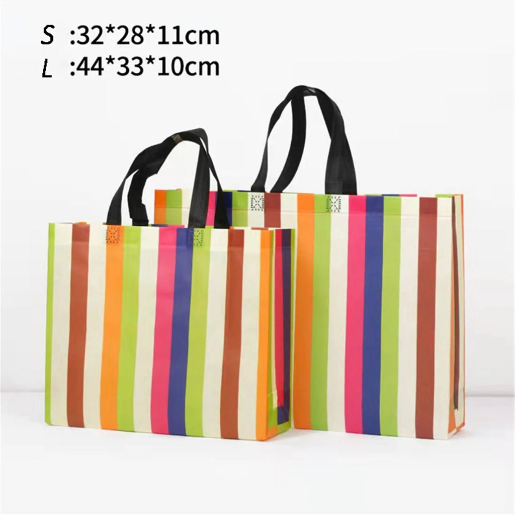New Women Foldable Shopping Bag Reusable Eco Tote Pouch Large Non-woven Shopper Bags  Travel Grocery Shopping Bags