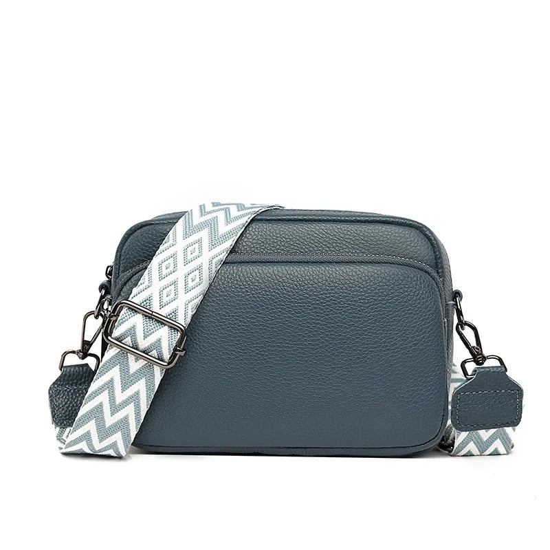 Women Crossbody Bag Multi Space Fashion Design Sense Large Capacity PU Material Lightweight Single Shoulder Bag