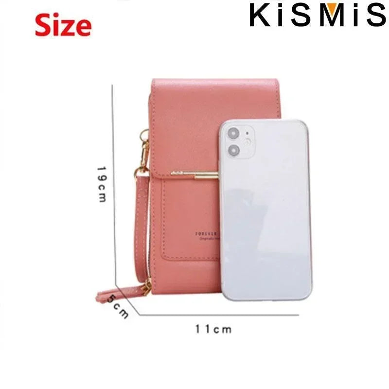 Womens Soft Leather Crossbody Bag Small Wallet Phone Purse Shoulder Bag Fashion Female Handbag