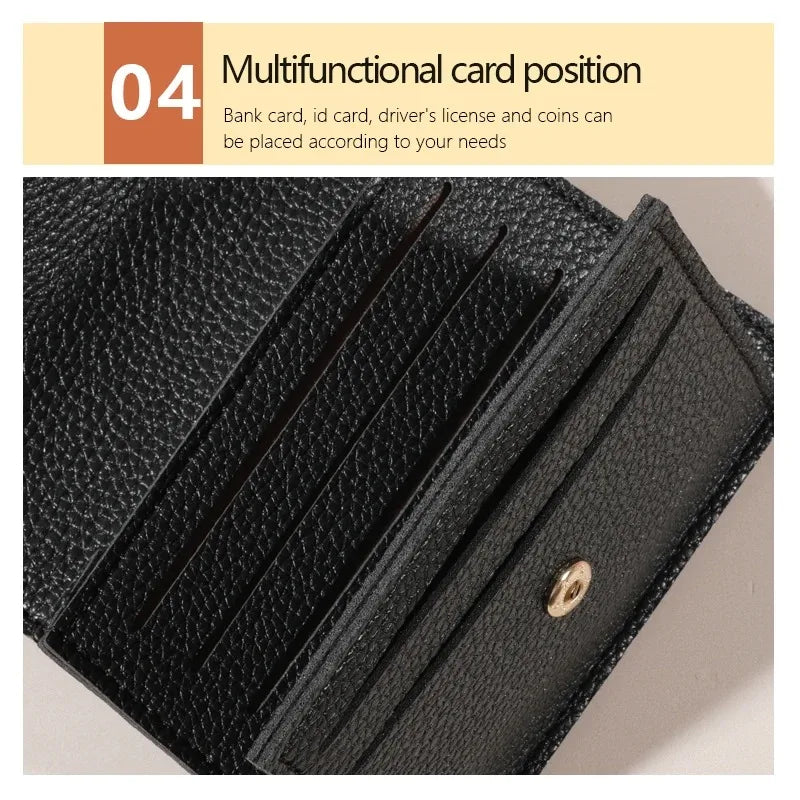 Minimalist Wallet - Waterproof, Lightweight, Multi-card Credit Card Holder with Snap Closure