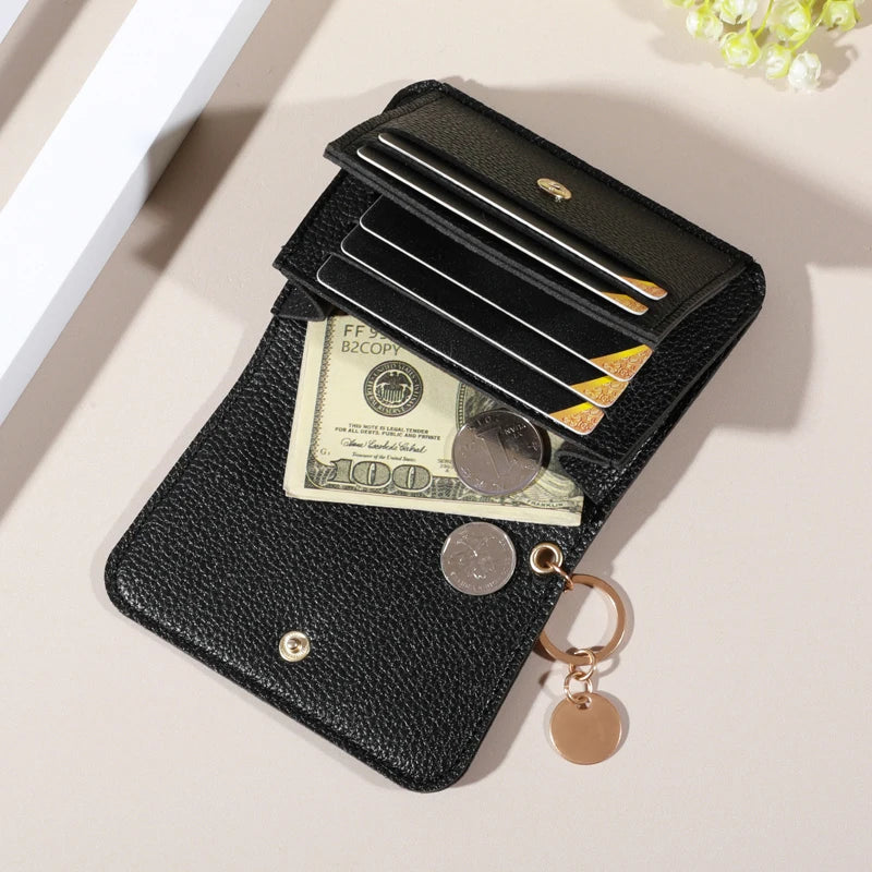 Minimalist Wallet - Water-Resistant, Lightweight, Multi-Card Credit Card Holder with Snap Closure, Perfect for Daily Commute