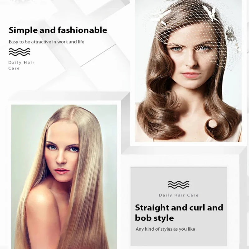 Professional Hair Tyling Tools Salon Steam Styler Hot Mist Nourish Hair Care Water Tank Steam Hair Straightener Brush