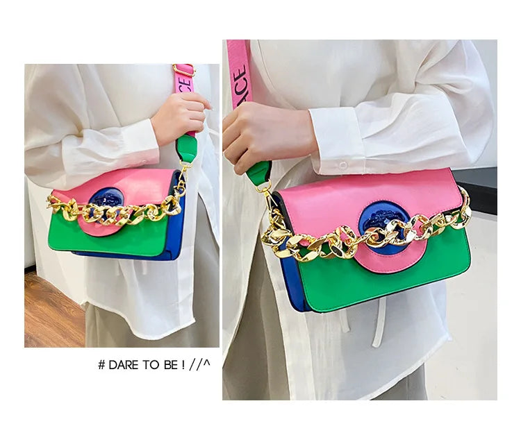 Luxury Texture Retro Crossbody Bag Women's Mini Square Designer Purse Korean-inspired Shoulder Tote Premium Quality PU Leather