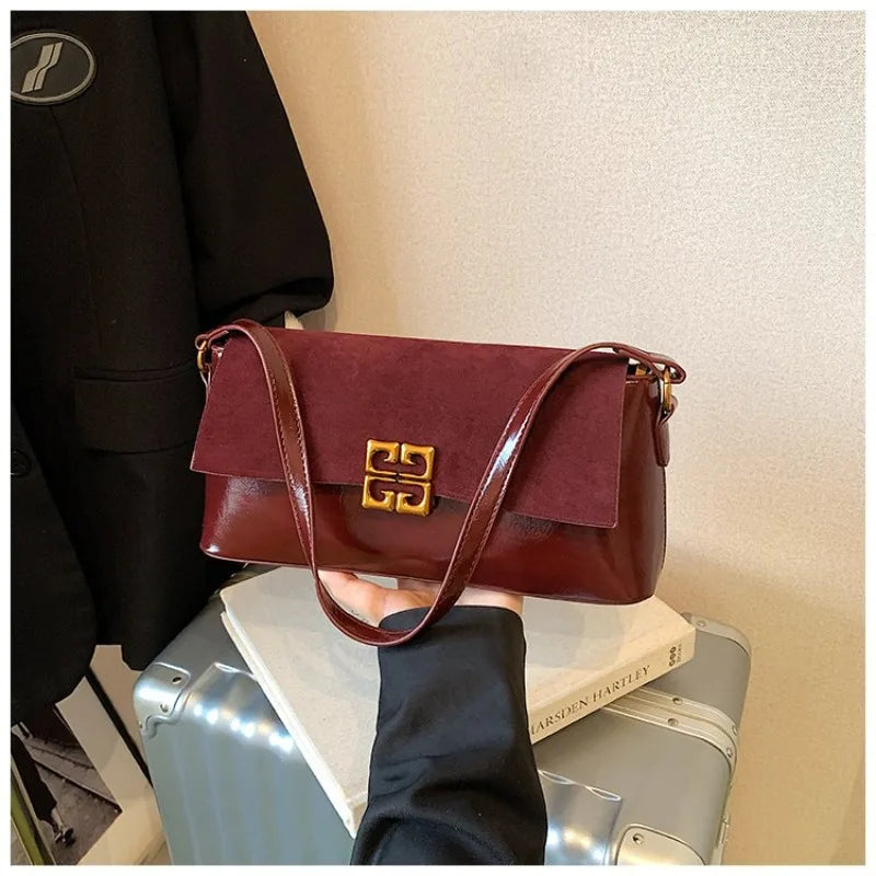 2026 New Luxury Women's Armpit Bag Premium Leather Crossbody Shoulder Bag Elegant & Versatile Designer Handbag for Daily & Party