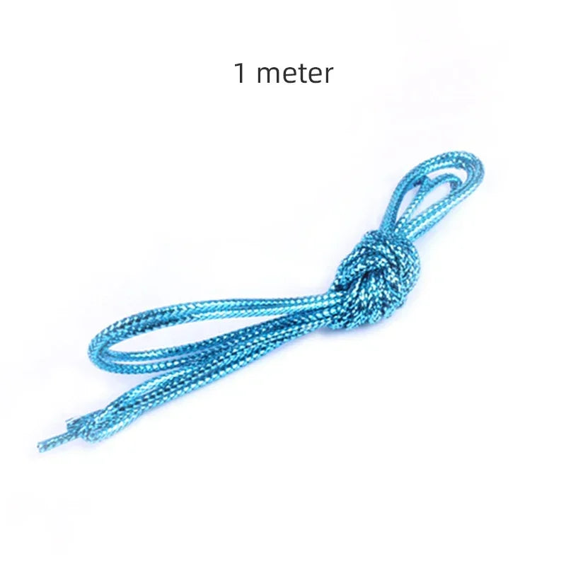 Dreadlock Braids Silver Gold Braiding Hair Deco Styling Shimmer Stretchable African Braids Braided Elastic Cord Hair Accessories