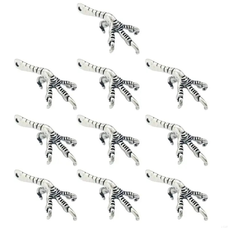 10PCS Antique Bird Claw Pendant Bird Claw Necklace Pendant Alloy Texture