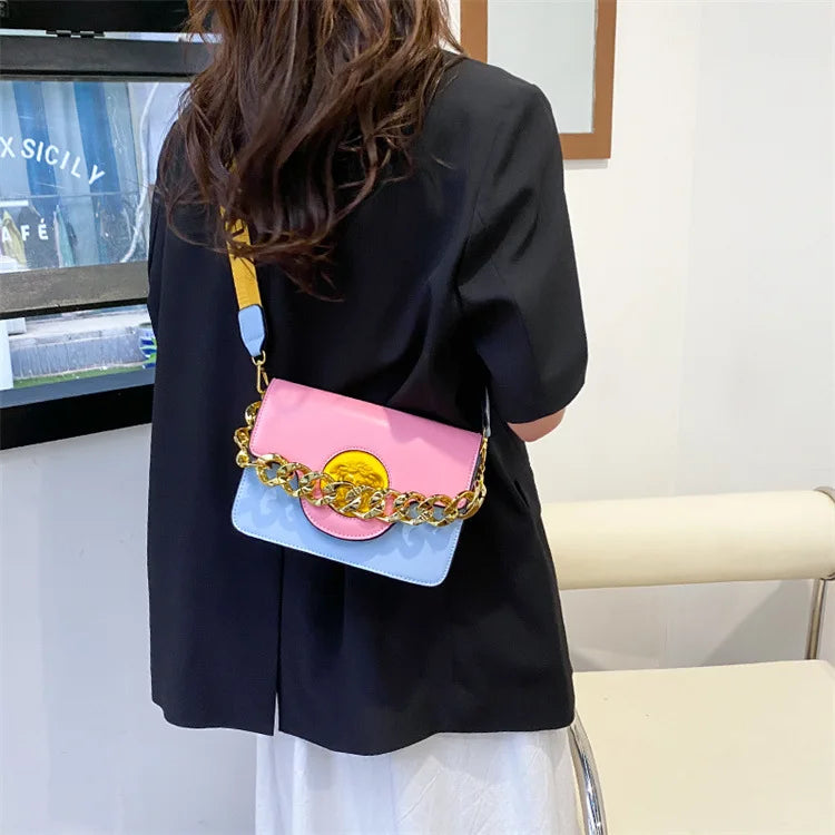 Luxury Texture Retro Crossbody Bag Women's Mini Square Designer Purse Korean-inspired Shoulder Tote Premium Quality PU Leather