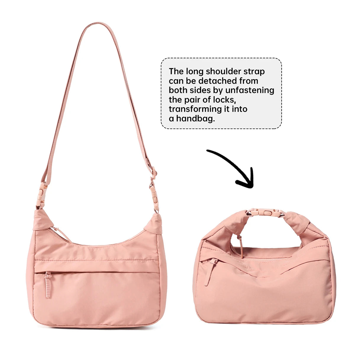 Logo Customized Crossbody Bag for Women 2026 New Fashion Canvas Small Bag Nylon Cloth Student Shoulder Bag Lightweight Spring and Summer Mom Bag Personalized DIY