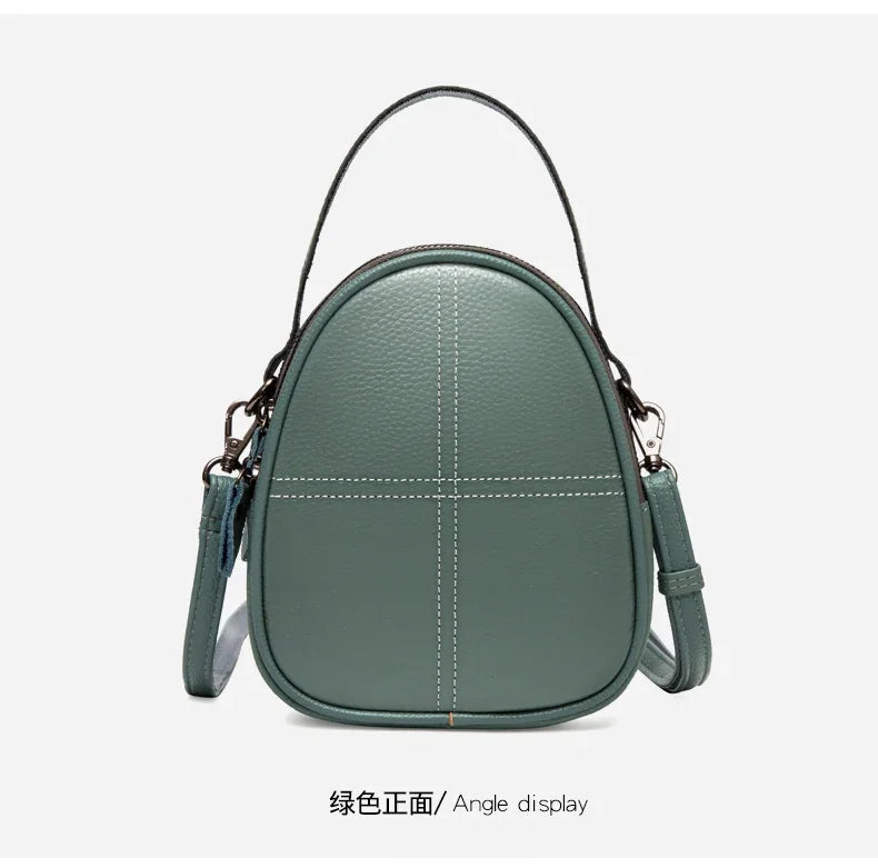 Fashionable High-end Texture Crossbody Bag Hot Sale Genuine Leather Women's Shoulder Bag Mini Mobile Phone Coin Purse Handbag