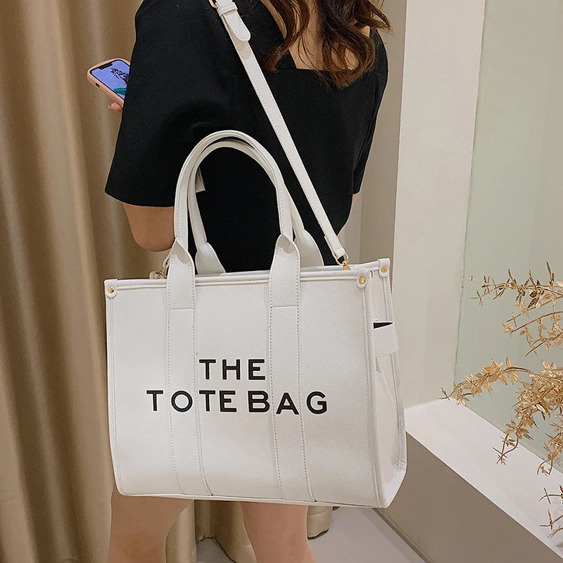 The tote bag For Women Crossbody Female Handbag New Solid Words Lette Leisure Large Bag,Luxury Fashion bag,designer bag for PU