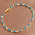 Luxury Rainbow Iced Out Zircon Tennis CZ Bracelet Women's Stretch Adjustable Bracelet Hippie Fashion Accessories Jewelry Gifts