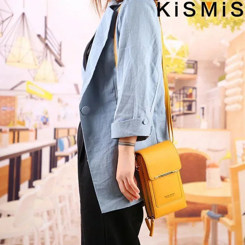 Womens Soft Leather Crossbody Bag Small Wallet Phone Purse Shoulder Bag Fashion Female Handbag
