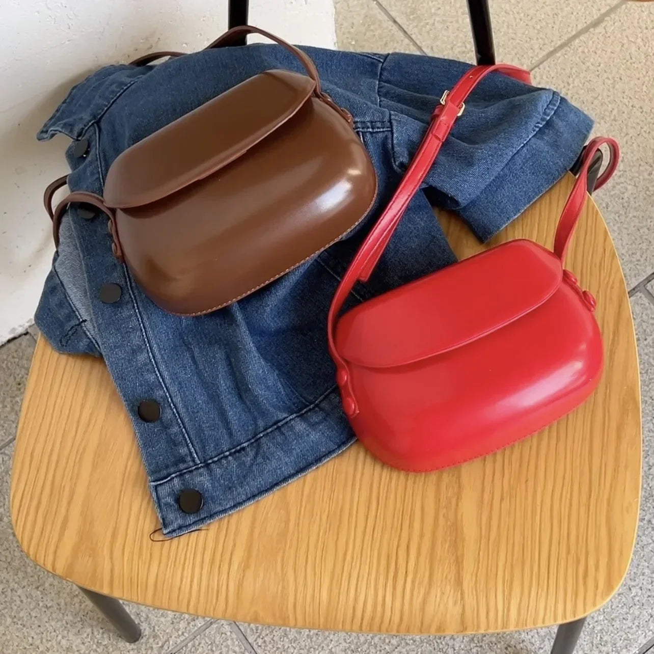 2025 Flap Crossbody Bags Women Mini PU Leather Shoulder Purses and Handbags for Girls Ladies Phone Simple Solid Designer Bag
