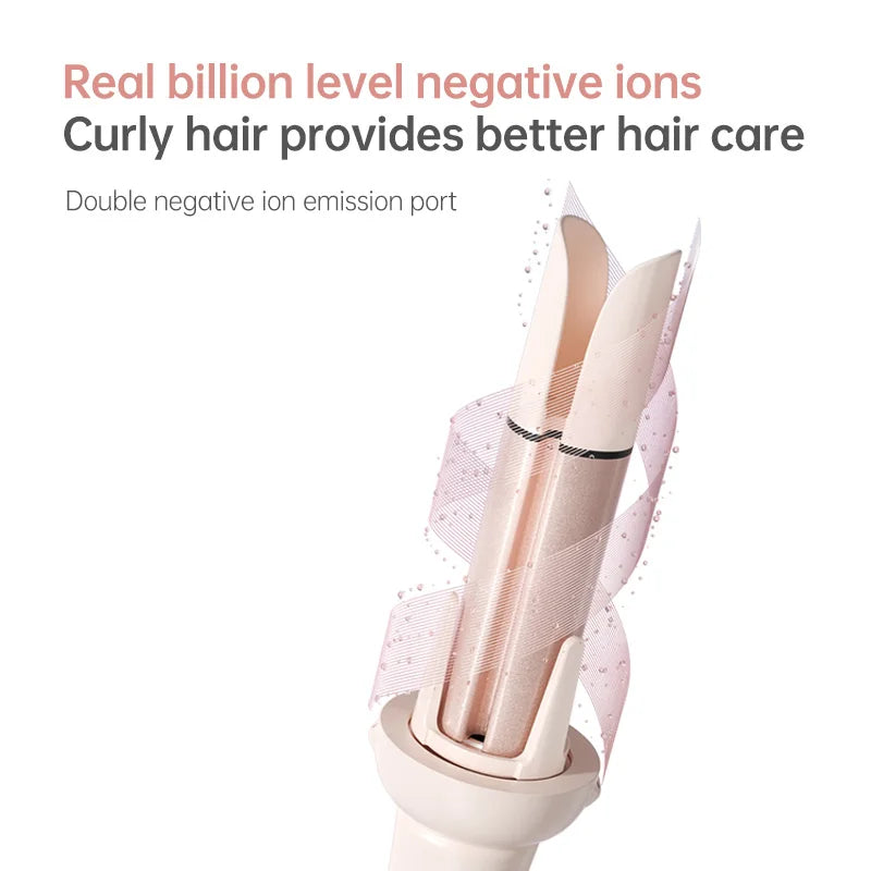 Automatic Hair Curler Negative Ion Ceramic Curling Iron - 40mm Large Wave Perm for Home Use, Lazy Person Electric Curling Wand