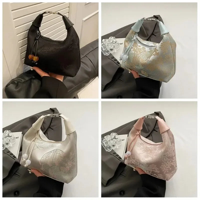 Design Chinese Style Small Crossbody Bags for Women 2025 Luxury Designer Fashion Handbags and Purses Sweet Shoulder Bag