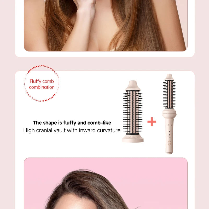 Automatic Hair Curler Negative Ion Ceramic Curling Iron - 40mm Large Wave Perm for Home Use, Lazy Person Electric Curling Wand