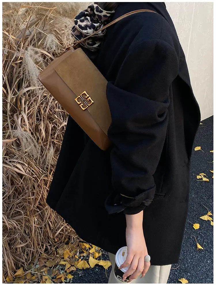 2026 New Luxury Women's Armpit Bag Premium Leather Crossbody Shoulder Bag Elegant & Versatile Designer Handbag for Daily & Party