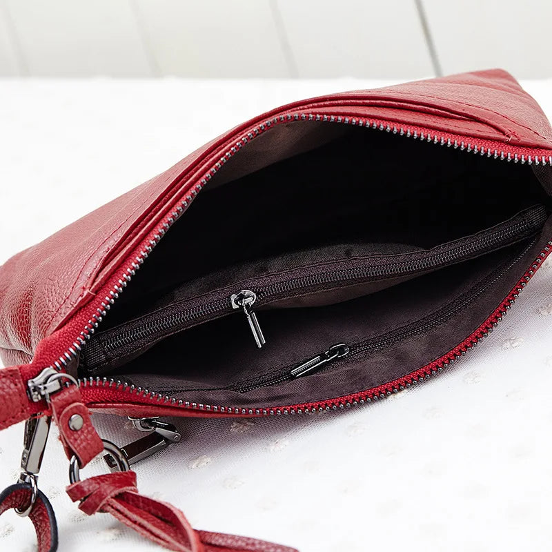 Leather Crossbody Bag Women Silver Handbags Mini Flap Gold Day Clutch Luxury Beach Shoulder Messenger Bag Female Purse