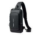 New Brand Designer Men Crossbody Bag PU Leather Classic Anti-Theft Shoulder Bag Chest Bag Multifunctional for Men