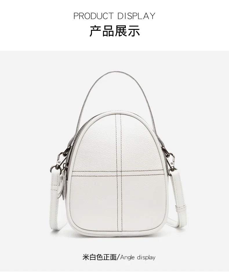 Fashionable High-end Texture Crossbody Bag Hot Sale Genuine Leather Women's Shoulder Bag Mini Mobile Phone Coin Purse Handbag