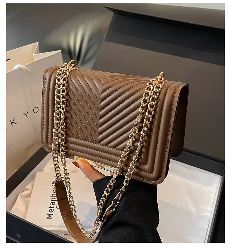 Fashion Small Handbags for Women 2024 Trend Designer Luxury Shoulder Crossbody Bags Female Pu Leather Sling Hand Messenger Bag