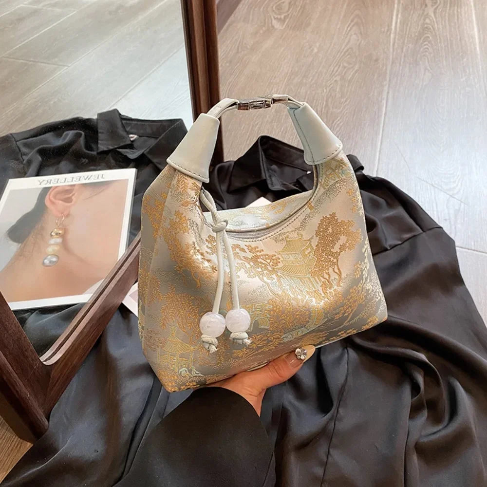 Design Chinese Style Small Crossbody Bags for Women 2025 Luxury Designer Fashion Handbags and Purses Sweet Shoulder Bag