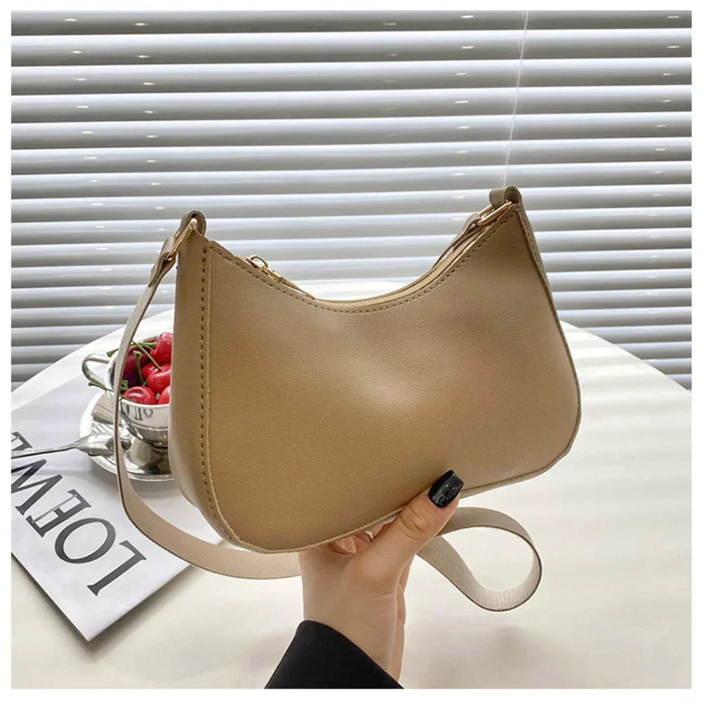 2022 Women's Bag Women's Fashion Handbags Freeshiping Low Price Retro Designer Luxury Bag Solid Color PU Leather Shoulder Bags