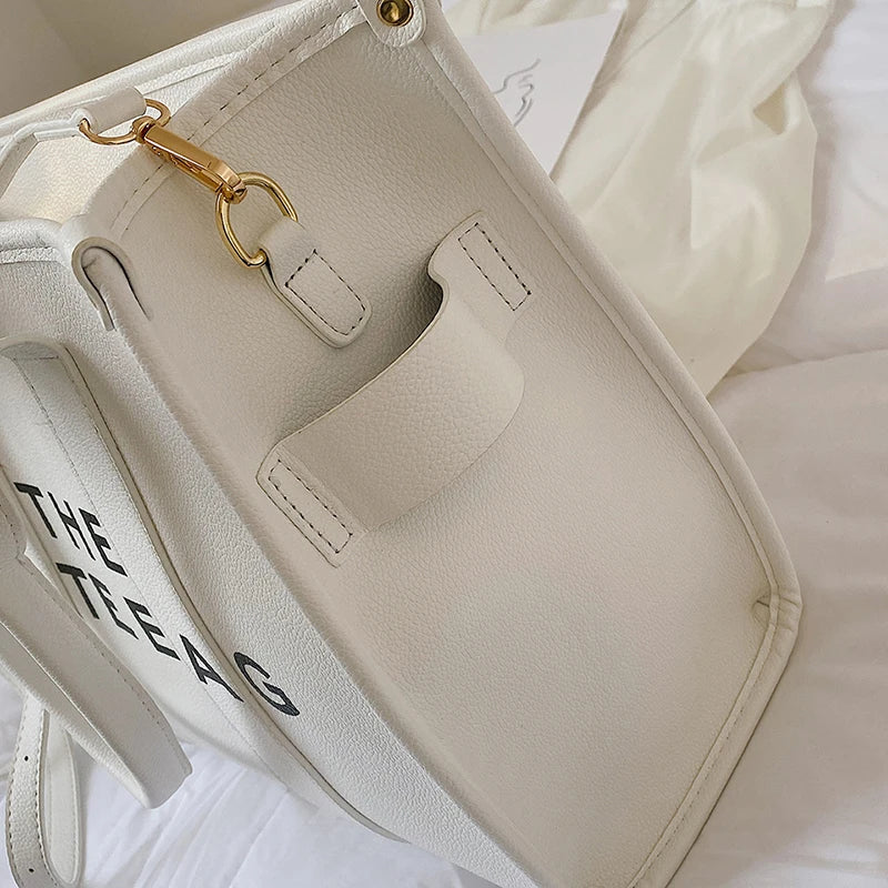 The tote bag For Women Crossbody Female Handbag New Solid Words Lette Leisure Large Bag,Luxury Fashion bag,designer bag for PU