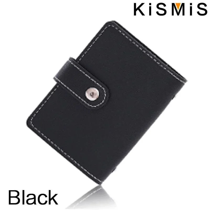 Slim Minimalist PU Leather Card Holder - 26 Card Slots Organizer Wallet, Compact and Stylish Accessory for Men and Women