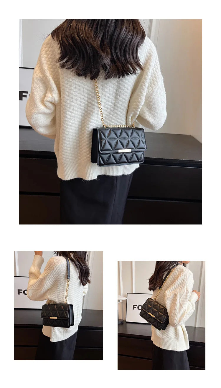 Fashionable Retro Women's Crossbody Bags, Simple and Versatile Casual Shoulder Bag, Suitable for Commuting and Banquets