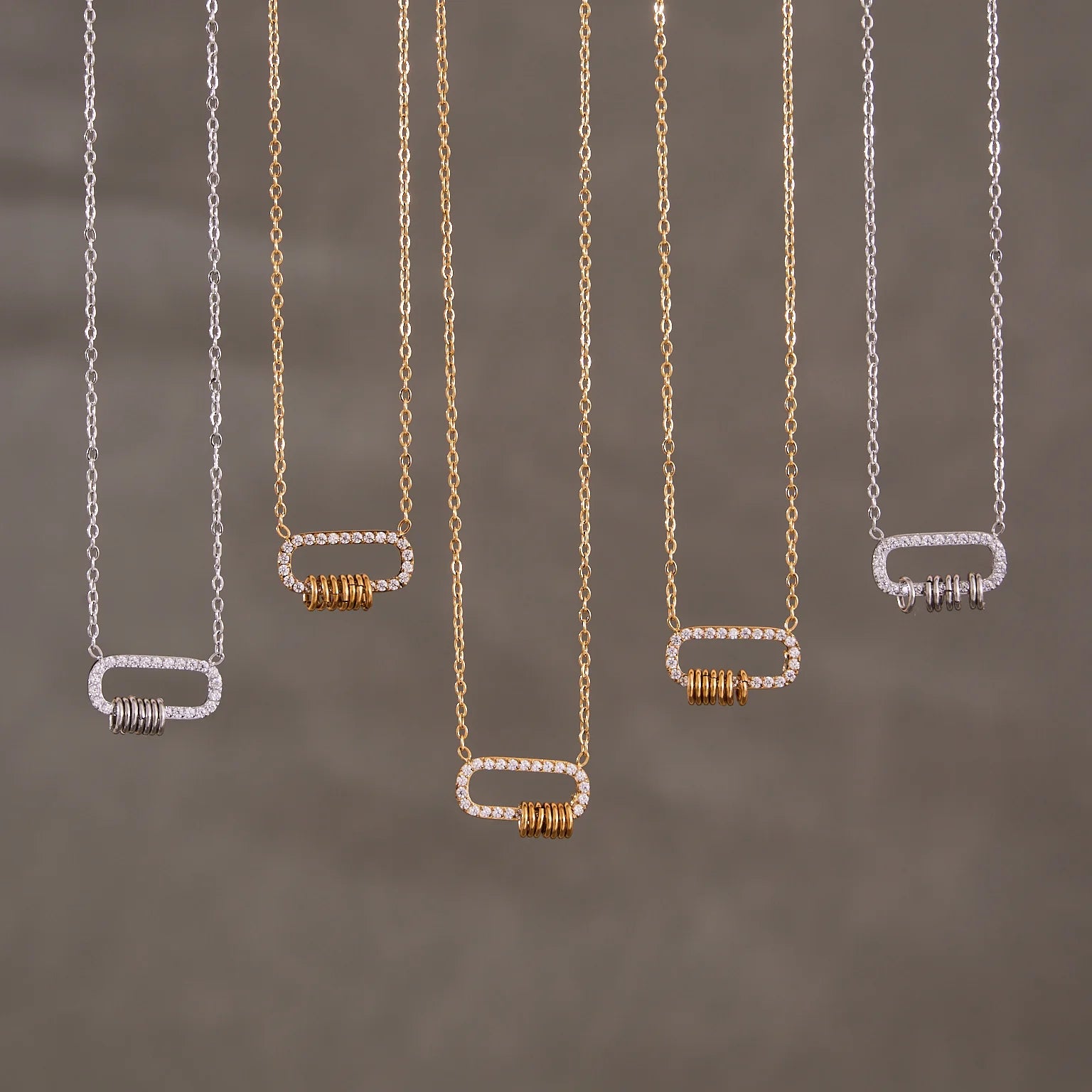 Liora Delicate Zircon Sun Oval Pendant Stainless Steel Chain Necklaces For Women Wedding Charm Neck Drop Choker Women Jewelry