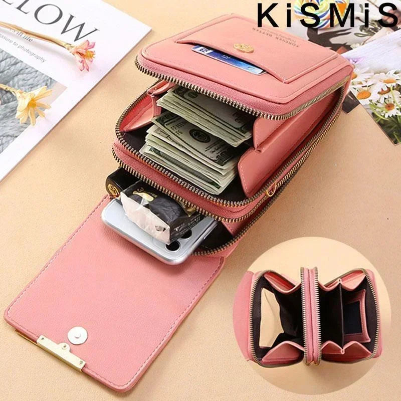 Womens Soft Leather Crossbody Bag Small Wallet Phone Purse Shoulder Bag Fashion Female Handbag