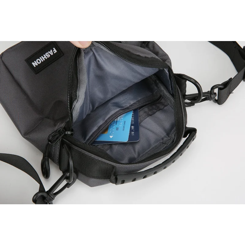 Men's Crossbody Bag Multi-Pocket Large Capacity Waterproof Oxford Shoulder Sling Pouch Business Travel Daily Commute Organizer
