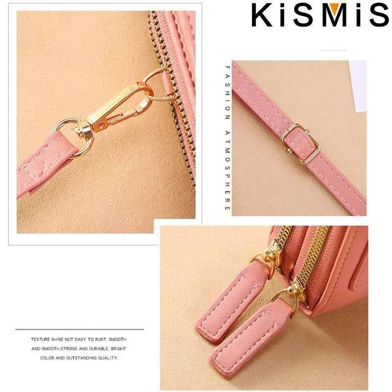 Womens Soft Leather Crossbody Bag Small Wallet Phone Purse Shoulder Bag Fashion Female Handbag