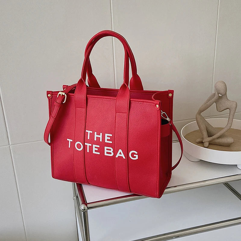 The tote bag For Women Crossbody Female Handbag New Solid Words Lette Leisure Large Bag,Luxury Fashion bag,designer bag for PU