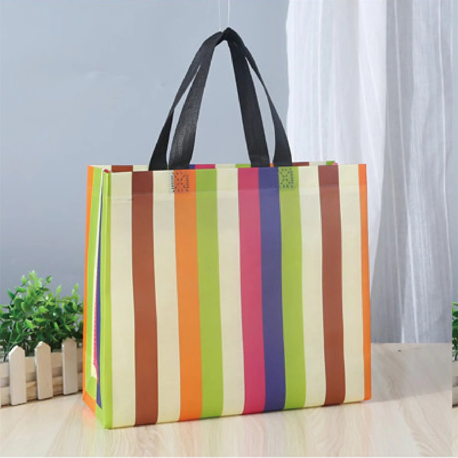 New Women Foldable Shopping Bag Reusable Eco Tote Pouch Large Non-woven Shopper Bags  Travel Grocery Shopping Bags