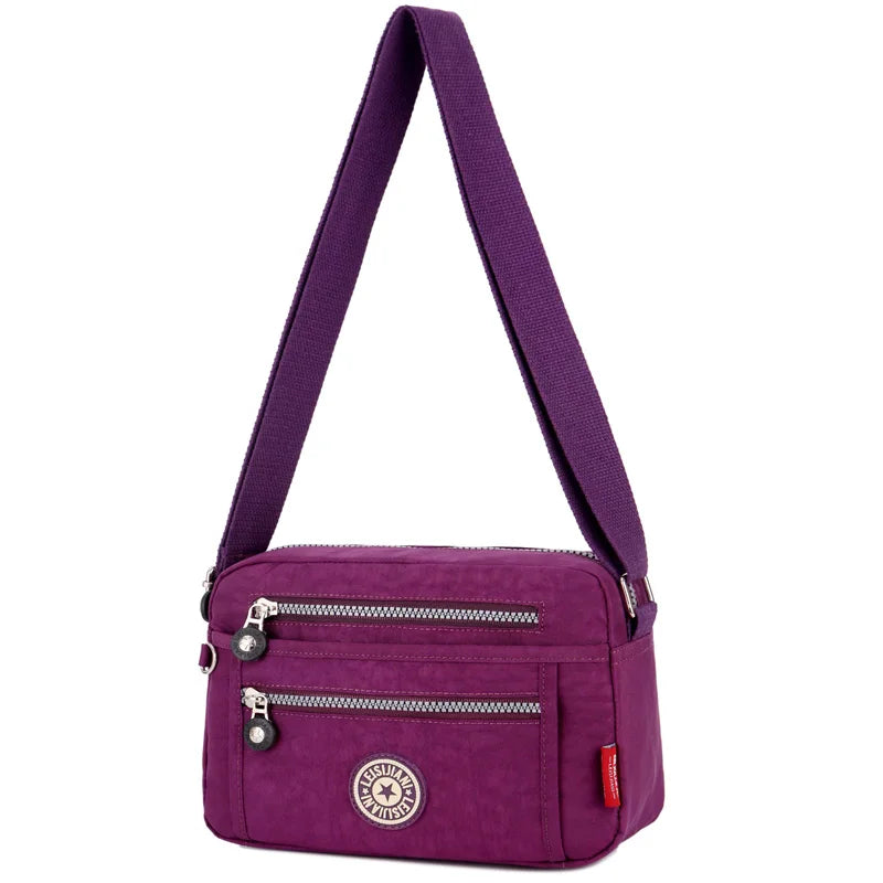 Fashion Crossbody Bags for Women Designer New Waterproof Shoulder Bag Nylon Cloth Female HandBag Casual Travel Messenger Bag