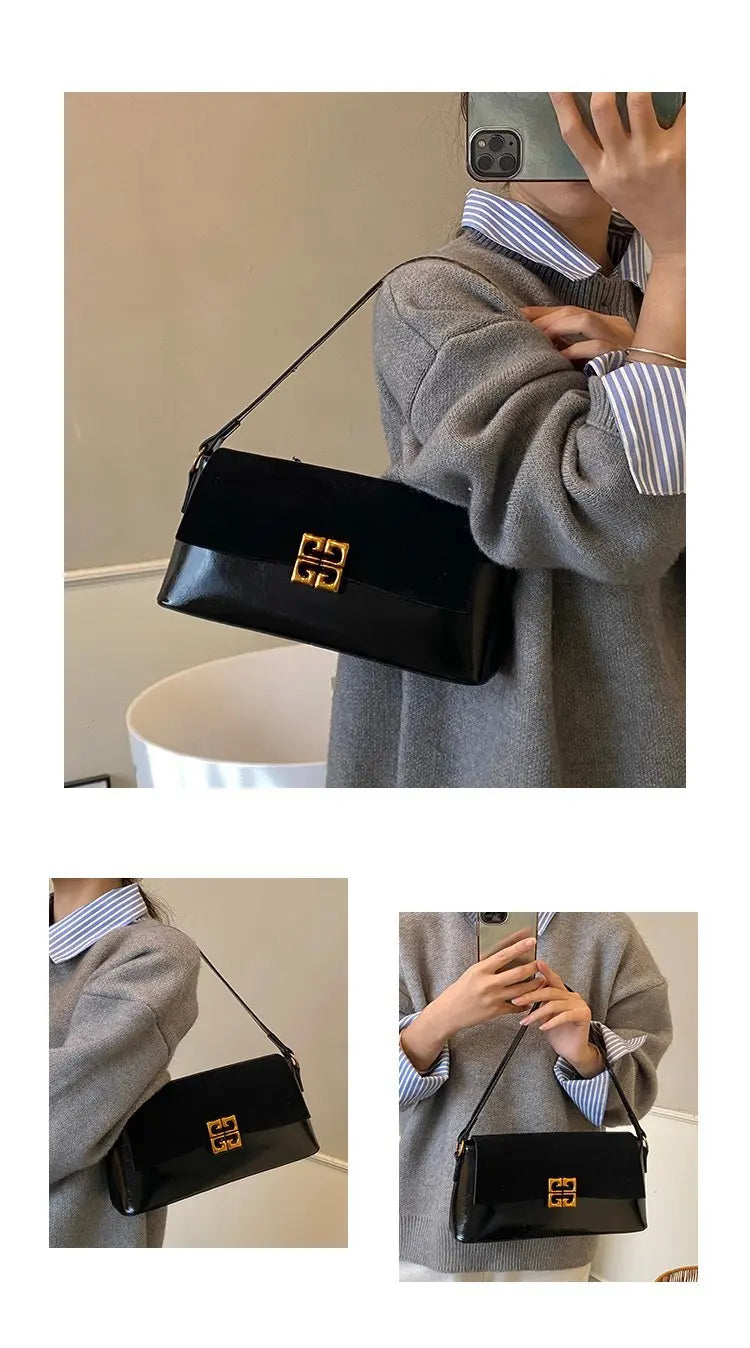 2026 New Luxury Women's Armpit Bag Premium Leather Crossbody Shoulder Bag Elegant & Versatile Designer Handbag for Daily & Party