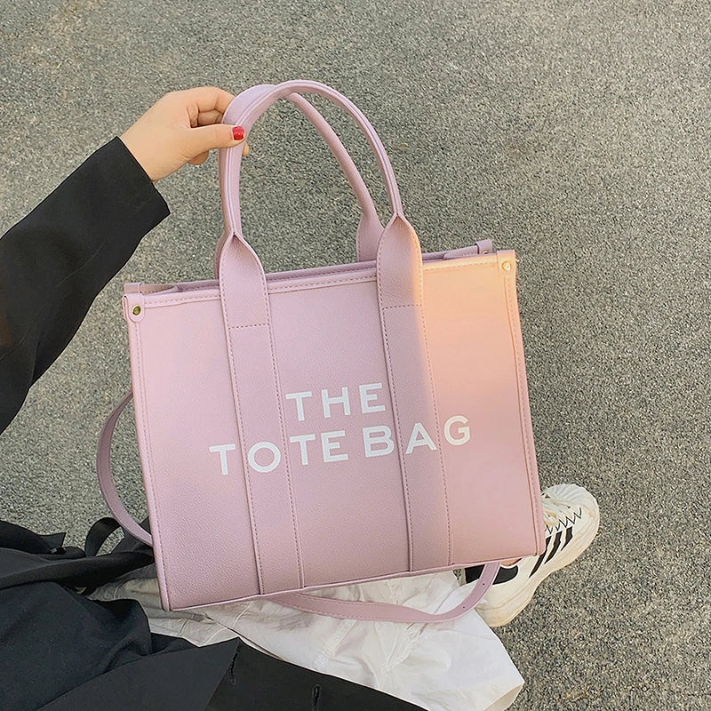 The tote bag For Women Crossbody Female Handbag New Solid Words Lette Leisure Large Bag,Luxury Fashion bag,designer bag for PU