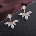 925 Pure Silver Stud Earring Neckband Zircon Earrings Accessories Personalized Fashion Female Honey Summer Gift