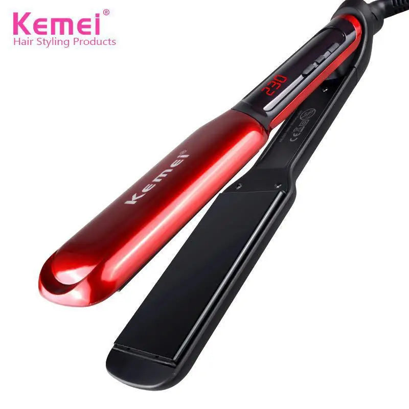 KM-9620 Professional Hair Straightener Iron Multi-Style Salon Quality Styling Tool for Perfect Hairstyling Hair Care Stack Iron